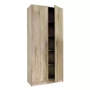 Armoire Lingere 2 Portes 4 Etageres 60 Cm Chene Sonoma Dylan Trocity