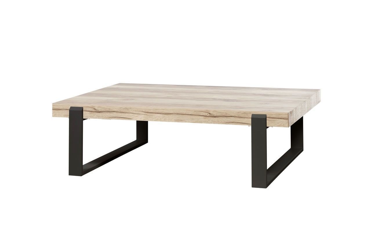 Table Basse Style Industriel Bois Et Metal Barosse
