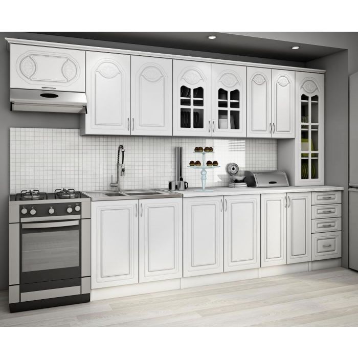 Element D Angle Haut De Cuisine 1 Etagere Blanc Dieppe Trocity