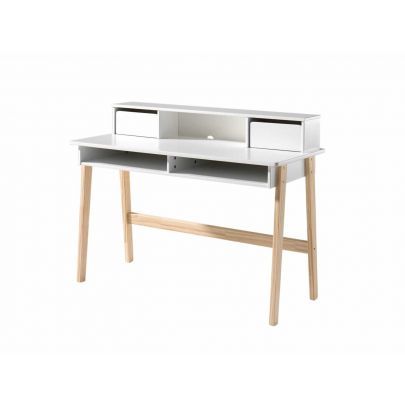 14500 | Bureau enfant 2 tiroirs blanc Mael
