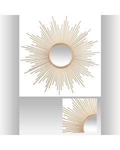 10255 | MIROIR SOLEIL TUBE DORE D99