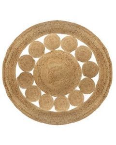 10842 | TAPIS JUTE AJOURE D120