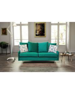 11345 | Canapé design 3 places en velours vert Mombasa