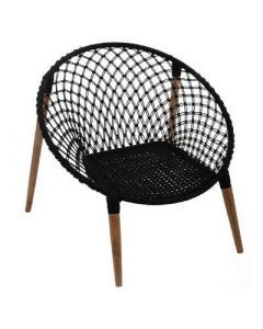 11482 | FAUTEUIL NOIR FIL P MANGUIER