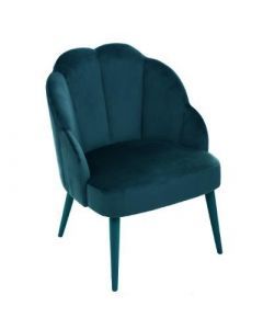 11912 | FAUTEUIL VELOURS DUCK  FLEUR