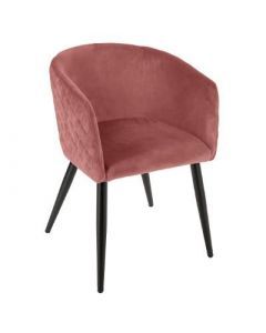 11914 | FAUTEUIL DINER VEL BLUSH MARLO