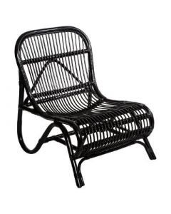 12289 | Fauteuil rotin noir tamara