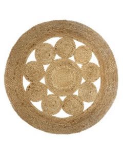 13189 | Tapis jute ajoure d80