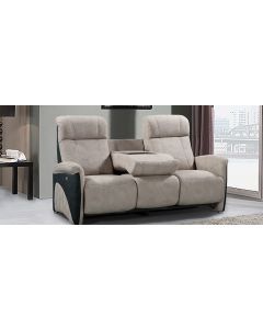 13318 | Canapé de relaxation 3 places 2 relax gris claire et gris foncé Expresso