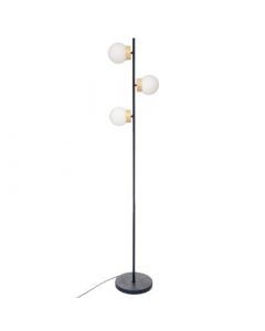 13697 | Lampadaire droit metal "hotel" bleu navy h.161