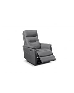 13975 | Fauteuil de relaxation en cuir gris John