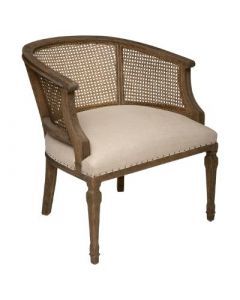 14074 | Fauteuil cannage cleon lin