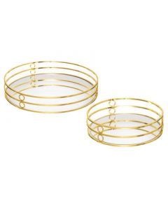 15100 | Plateau dore miroir feel x2