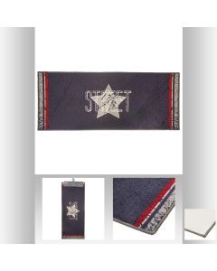 7897 | Tapis décor Street bleu 50 x 120 cm