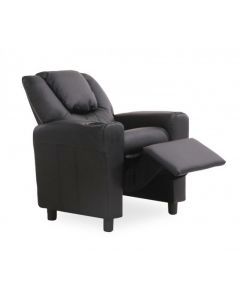 8652 | Fauteuil de relaxation pour enfant manuel  en PU Elvira noir