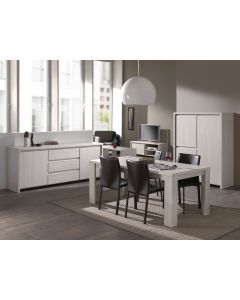 9187 | Salle à manger complète style contemporain beige Loso