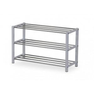 10124 | Etagère à chaussures 3 étages métal blanc Samy