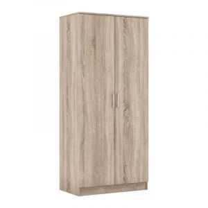10193 | Armoire penderie 2 portes chêne sonoma Dylan