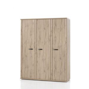 11353 | Armoire enfant 3 portes chêne Mirko