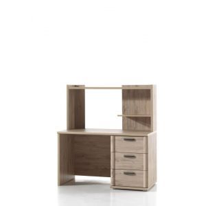 11354 | Bureau avec module de rangement chêne Mirko