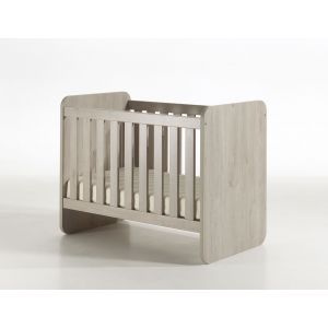 11366 | Lit bébé évolutif contemporain chêne clair Morgan