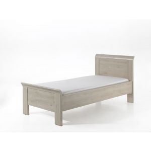 11389 | Lit senior 90 x 200 cm contemporain chêne clair Morgan