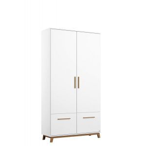 12436 | Armoire bébé scandinave 2 portes 2 tiroirs Karl