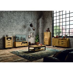 12632 | Buffet en chêne massif 162cm Antonio