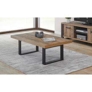 12736 | Table basse industriel de 130 cm pieds en U RAY
