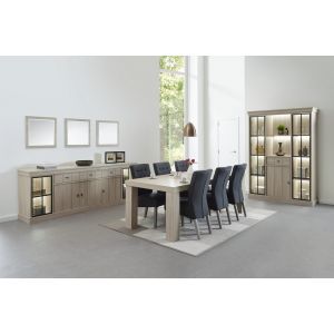 12914 | Salle à manger complète contemporaine table 163 cm Cactus