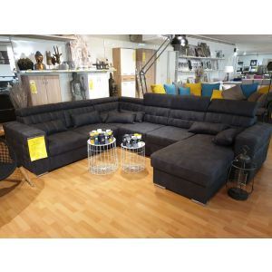 13361 | Canapé panoramique convertible avec coffre 8 places angle droit Mage