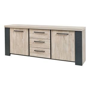 13951 | Buffet 2 portes 3 tiroirs contemporain Harry