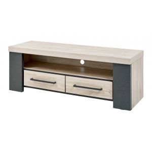 13954 | Meuble tv 2 tiroirs contemporain Harry