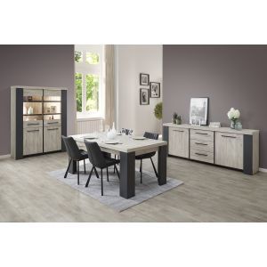 13956 | Salle à manger compléte contemporain table en 180 cm Harry