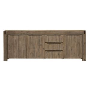 4147 | Buffet style contemporain bois grisé Candy 230 cm