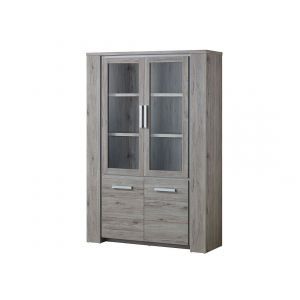 4437 | Vitrine 4 portes dont 2 vitrées Elita