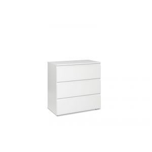 7477 | Commode 3 tiroirs Juluis blanc