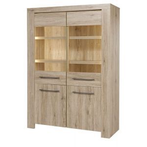 8381 | Argentier style contemporain bois clair Ella