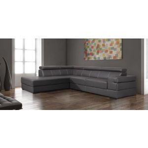 8406 | Canapé d'angle PU gris Bentley angle gauche