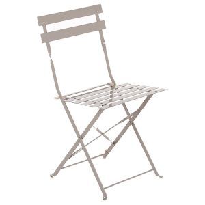 8438 | Lot de 2 chaises pliantes Barbade taupe
