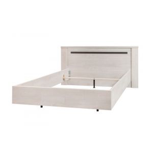 8930 | Lit double avec éclairage bandeau LED Lumix 160 cm