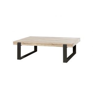 9728 | Table basse style industriel bois et métal Barosse