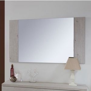 9908 | Miroir rectangulaire 106 cm chêne gris clair Jojo