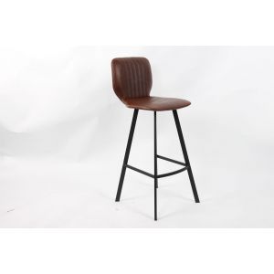 9959 | Lot de 2 chaises hautes design PU brun Wino