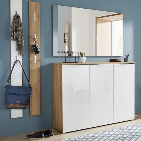 Meuble d'entrée scandinave multifonctions